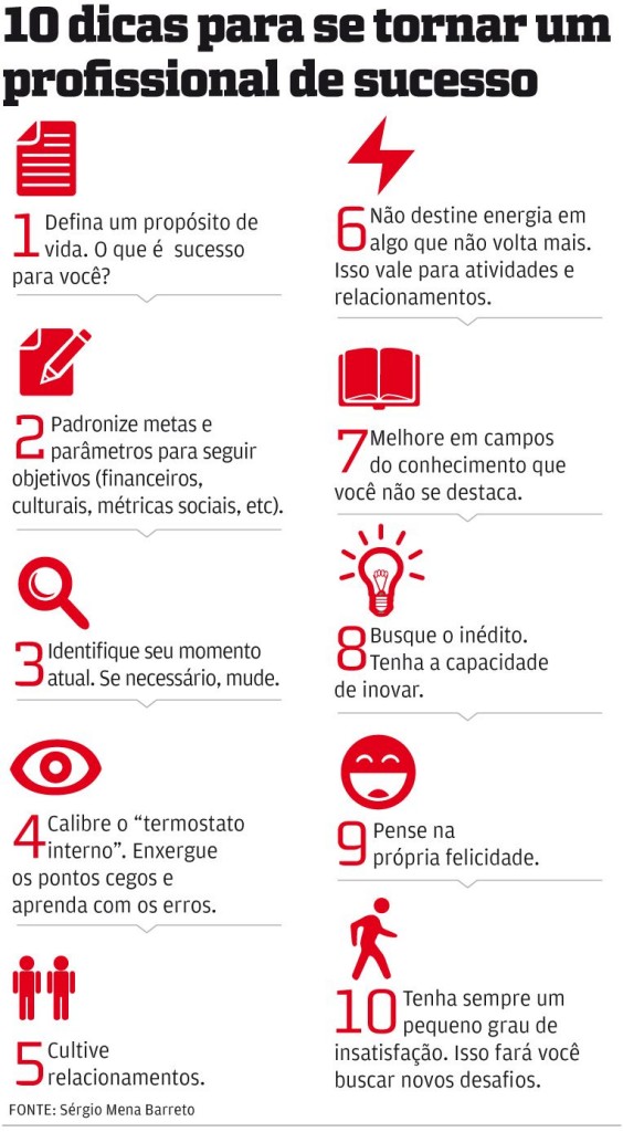 10 dicas para se tornar um profissional de sucesso